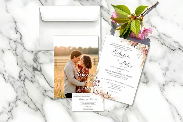 Wedding Invitation Insert Cards design example 1